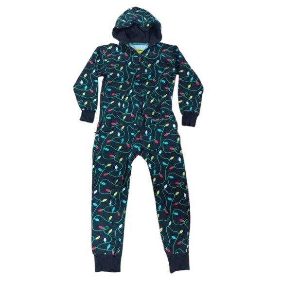 Tipsy Elves STRING OF CHRISTMAS LIGHTS JUMPSUIT Adult Size Small - Picture 1 of 6